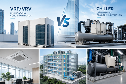 VRF/VRV và Chiller: Đâu là lựa chọn phù hợp cho công trình?